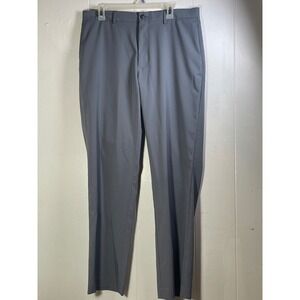 PRO TOUR COOLPLAY Men's Gray Polyester Golf Pants Size 36x32 Flat Front Stretch